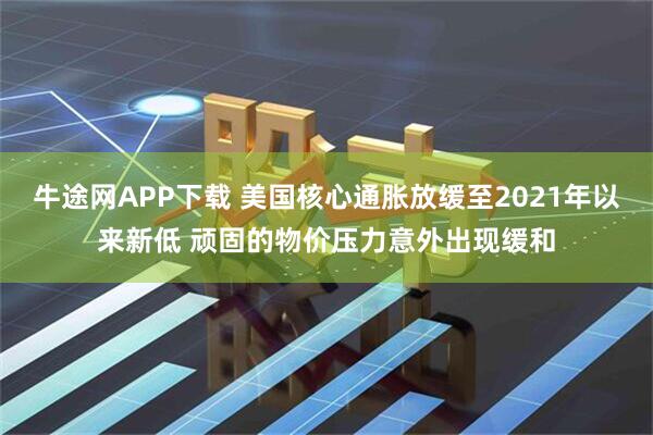 牛途网APP下载 美国核心通胀放缓至2021年以来新低 顽固的物价压力意外出现缓和